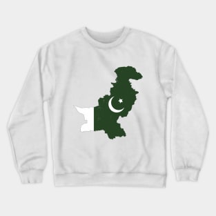 Pakistan Map Crewneck Sweatshirt